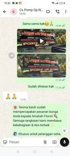 Testimonial Papan Bunga cianting